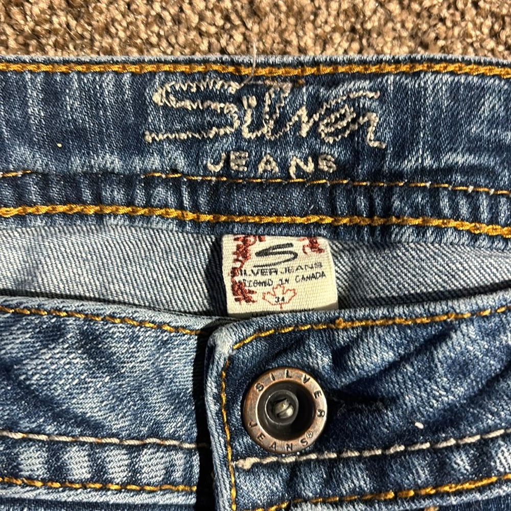 Silver size 34 Pioneer jeans